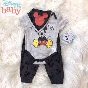 Disney Baby 3Pc Mickey Mouse Creeper Set